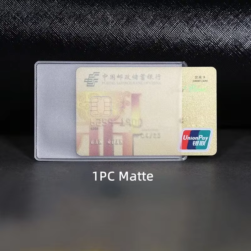 1/5/10 pièces PVC Transparent porte-carte Bus Business Case banque crédit porte-carte d'identité cou