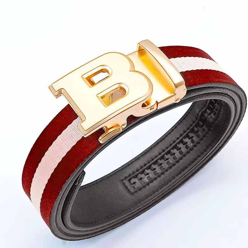 Ceinture pour hommes de haute qualité marque de luxe concepteur célèbre toile ceinture en cuir pour
