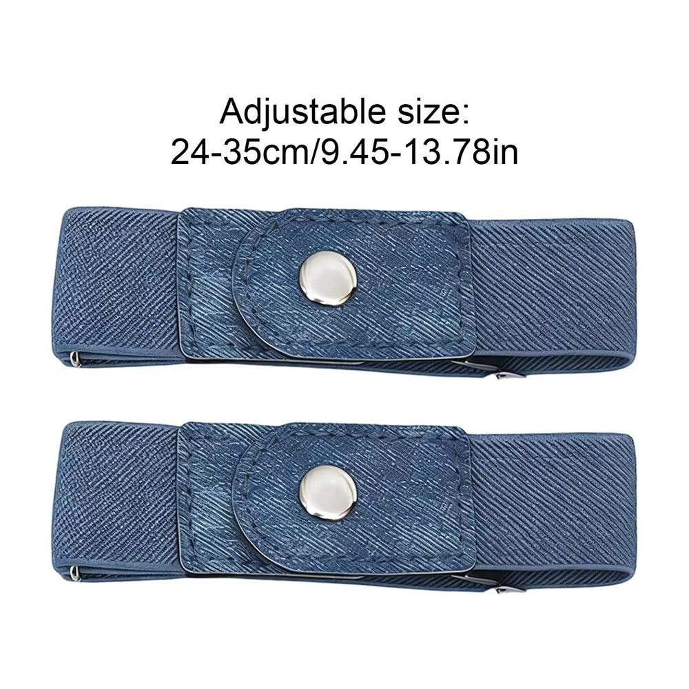 1 paire de ceinture élastique sans boucle, extensible et réglable pour femmes et hommes, pour jeans,