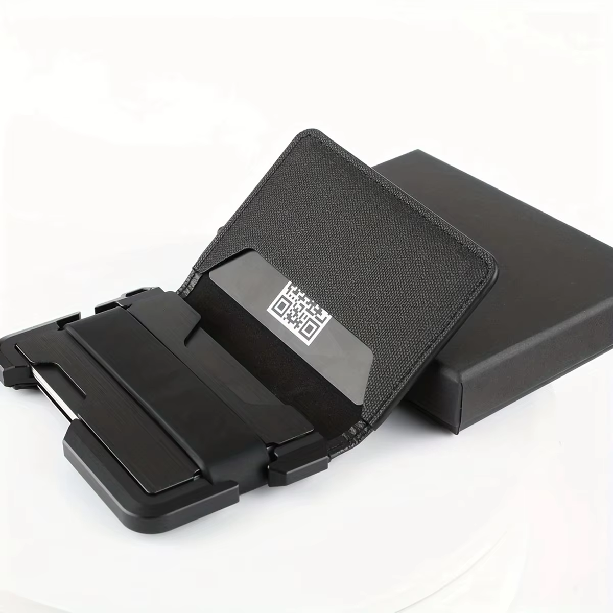 Portefeuille RFID minimaliste pour homme, porte-cartes de crédit, pince à billets, degré de rayure m