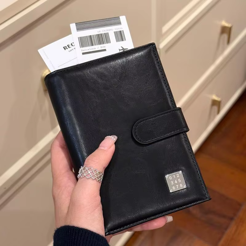 Portefeuille de passeport de voyage pour femmes et hommes, porte-carte bloquant la carte de crédit, 