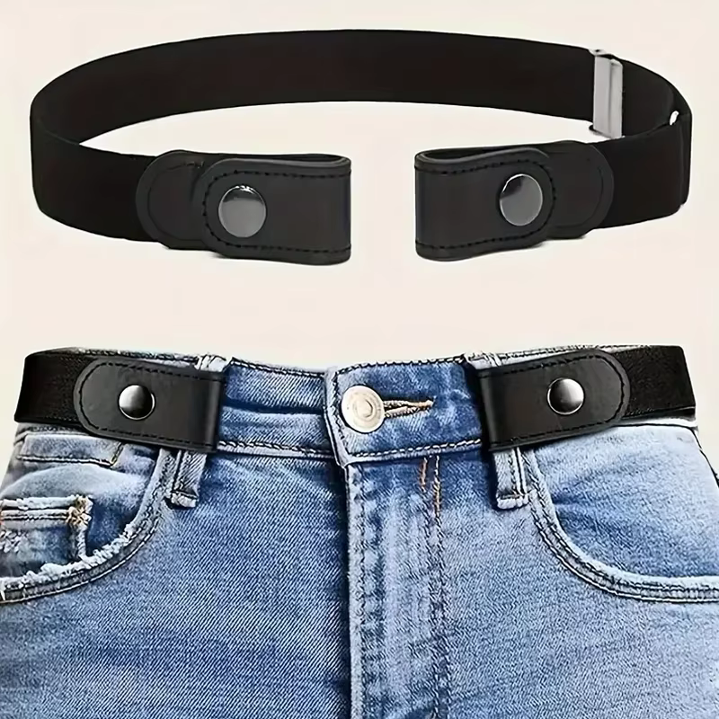 Ceinture élastique Invisible sans trace, ceinture pour femmes, pantalons en jean, ceinture élastique