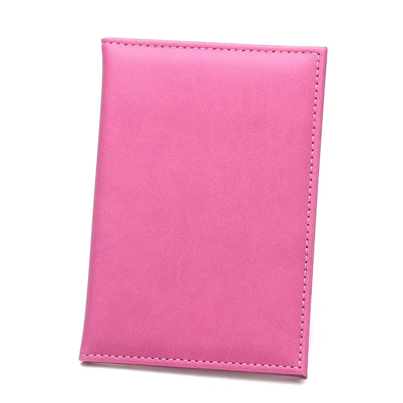 Porte-passeport léger et portable en cuir, personnalisable avec motif en relief, pour affaires, styl