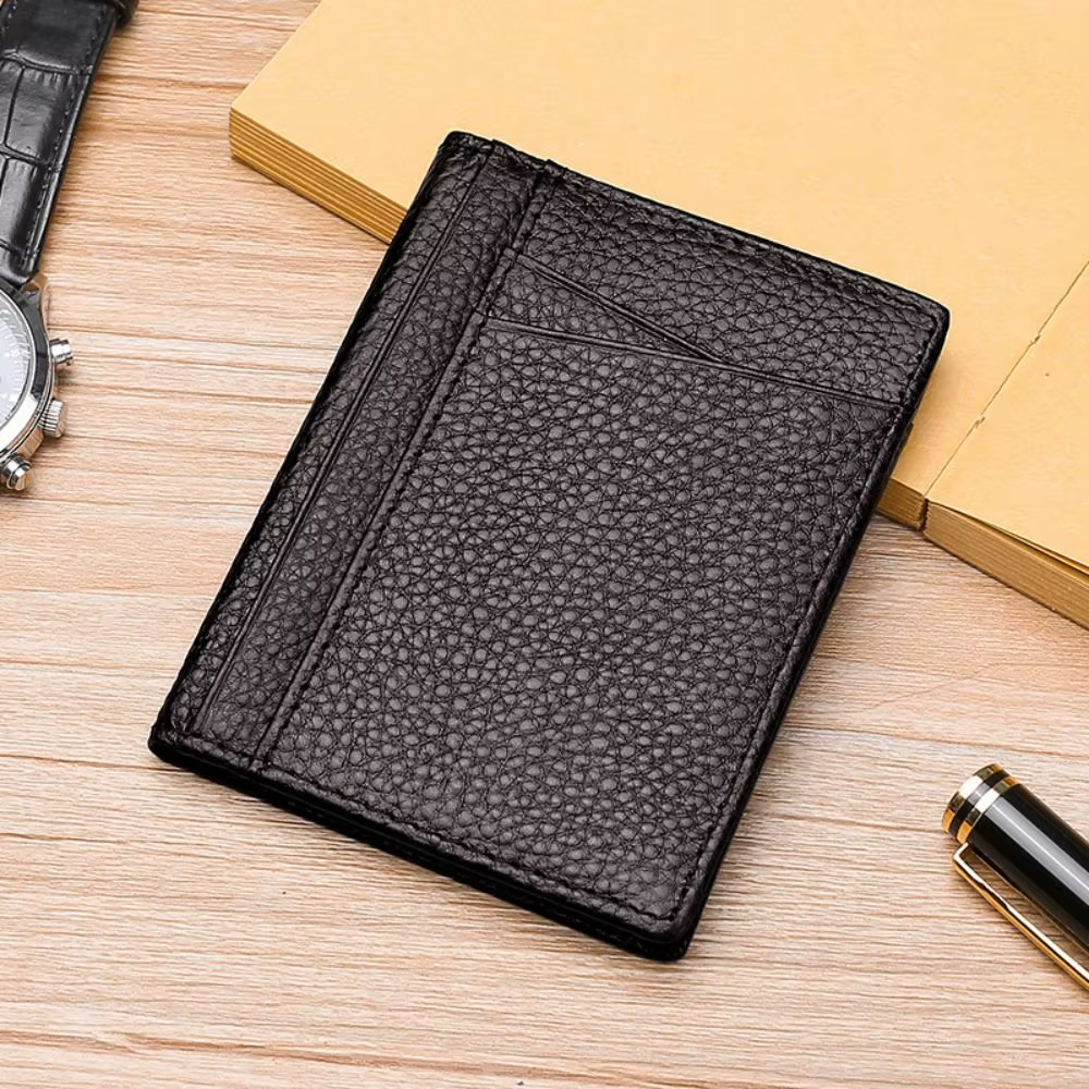 Portefeuille portable super fin pour homme et femme, plusieurs emplacements pour cartes, portefeuill