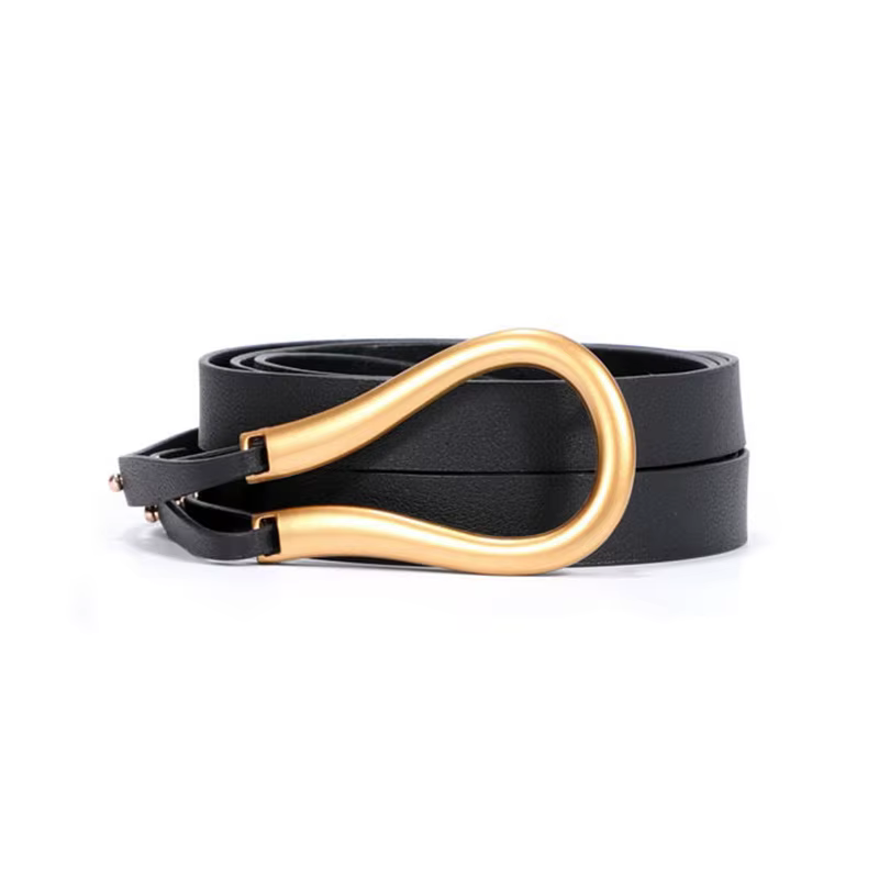 Mode femme ceinture de haute qualité décontracté léger fer à cheval boucle grand en forme de U luxe 