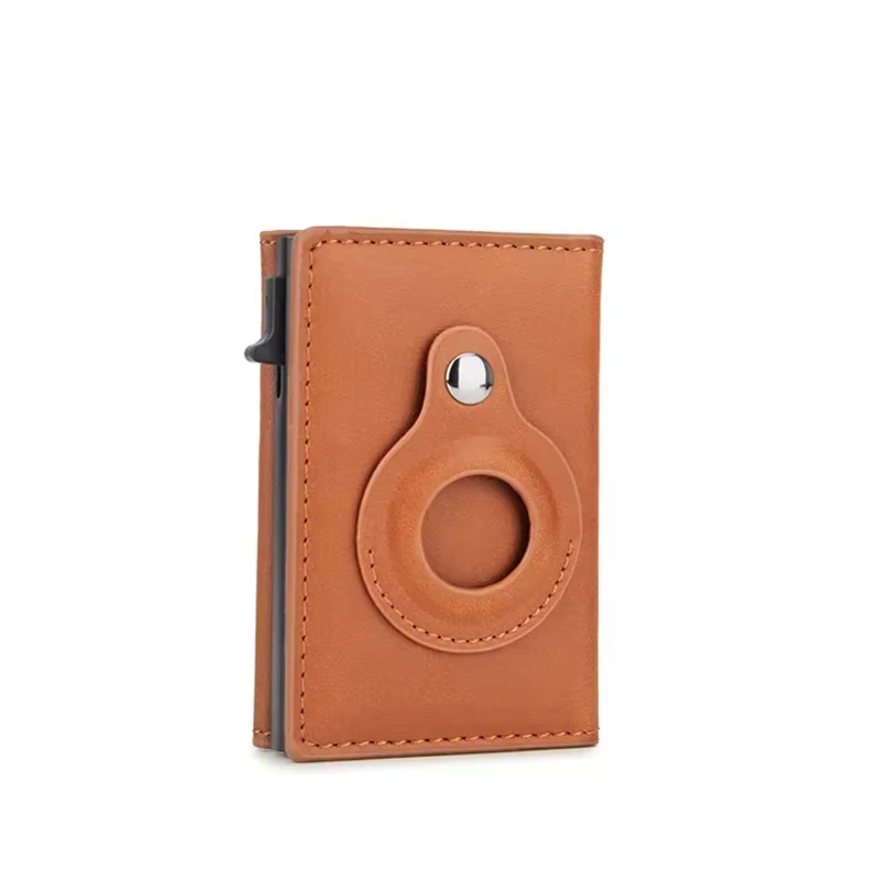 AirTag portefeuille pour hommes Pop Up banque porte-carte de crédit portefeuille pour Apple Air Tag 