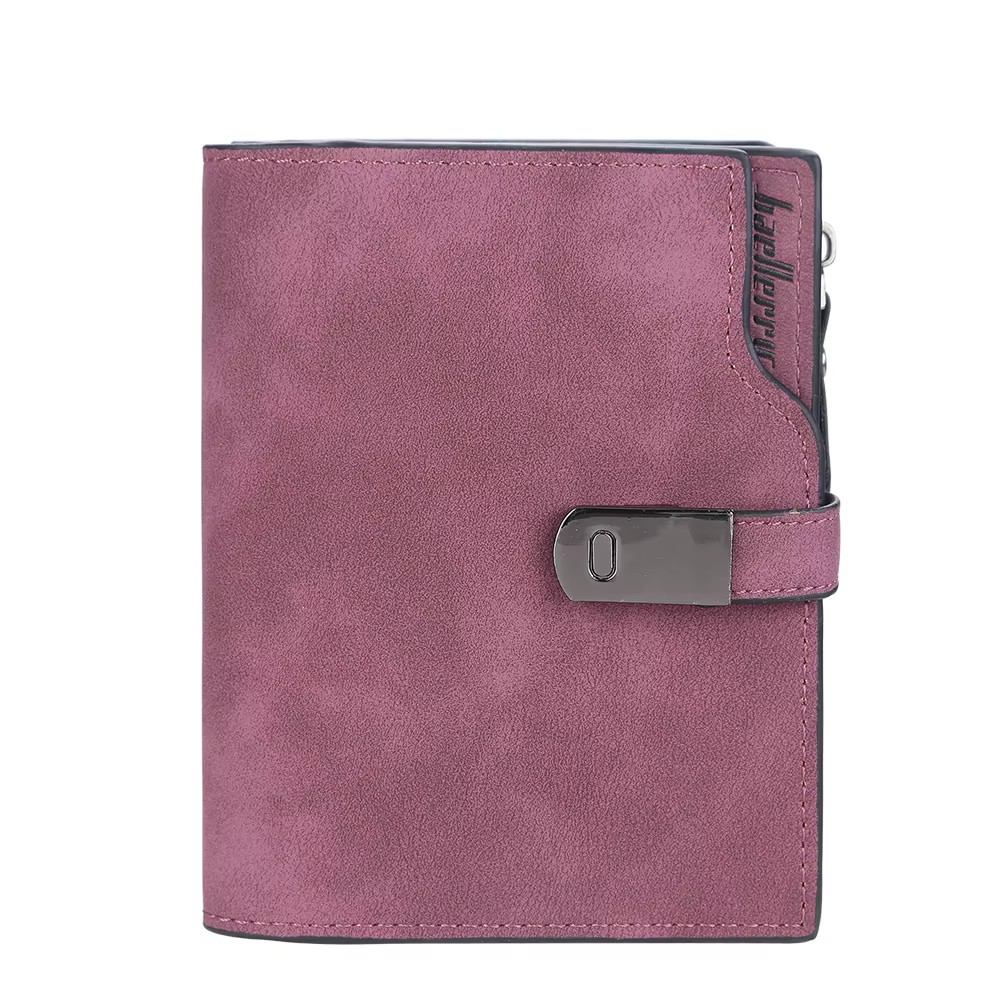 Baellerry femmes portefeuilles court boucle magnétique Top qualité porte-carte femme sac à main port