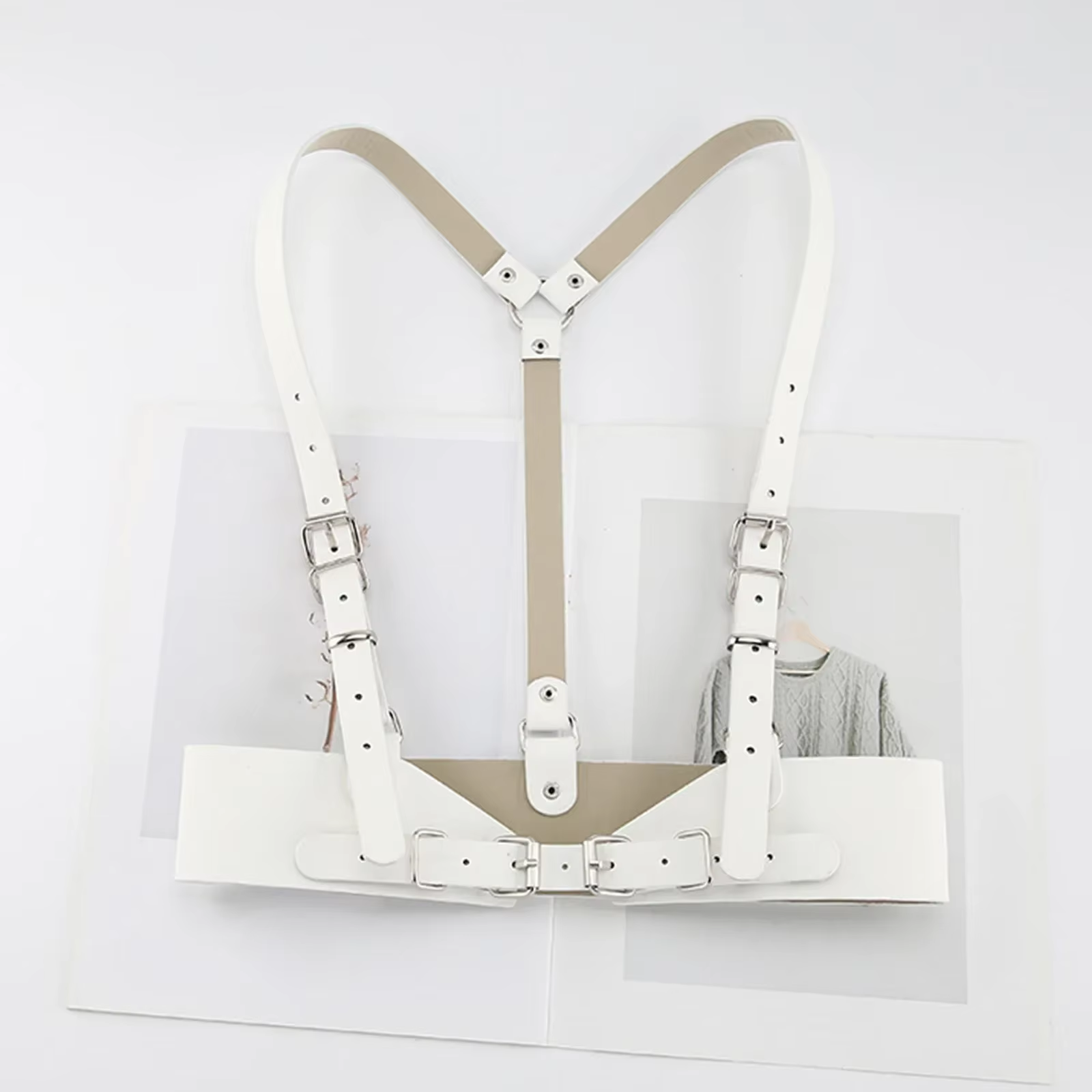Ceinture corset sous le buste pour femme, serre-taille réglable pour robe, bande de taille steampunk