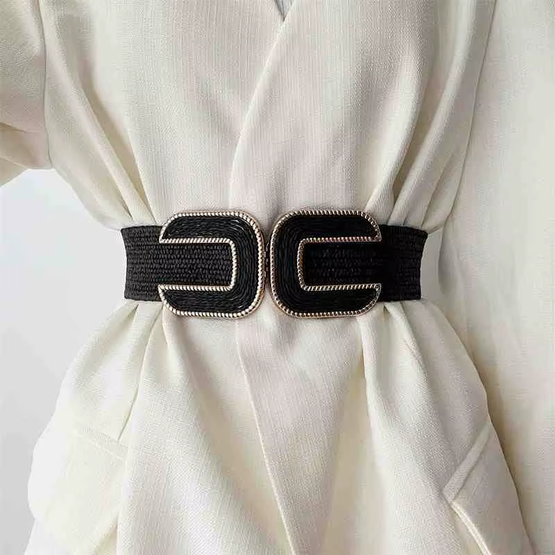 Petite ceinture élastique Design sense pour femmes, assortie rétro pour la taille de costume, réduct