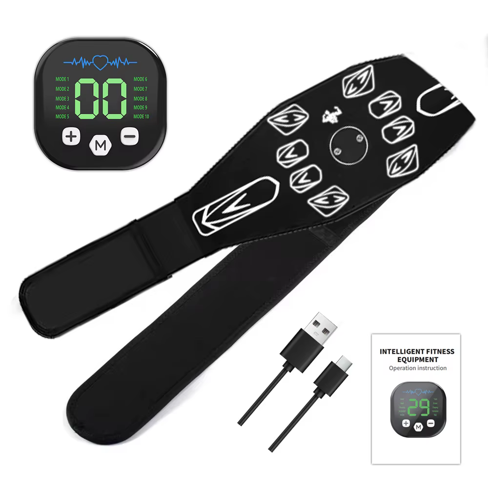 Stimulateur musculaire EMS - Ceinture de tonification abdominale, entraîneur abdominal, équipement d