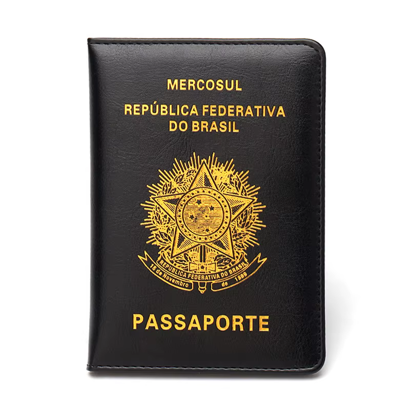 Couverture de passeport de la République Federative du Brésil, couvertures de documents de voyage su