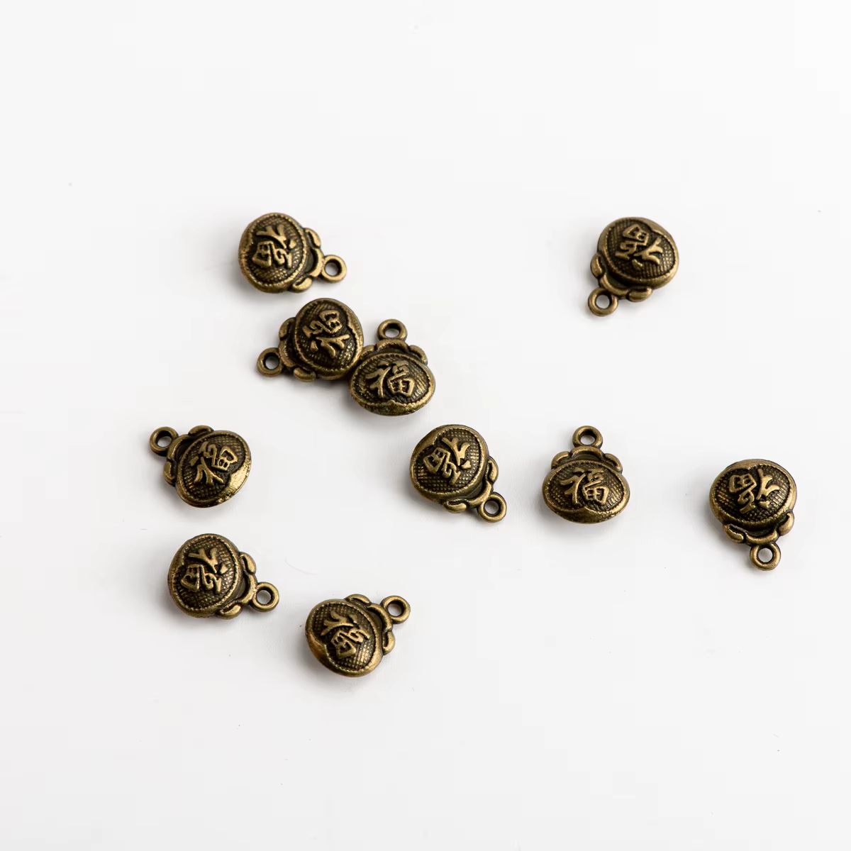 Pendentif en alliage bricolage pour sac porte-bonheur, breloques de décoration, résultats de bijoux,