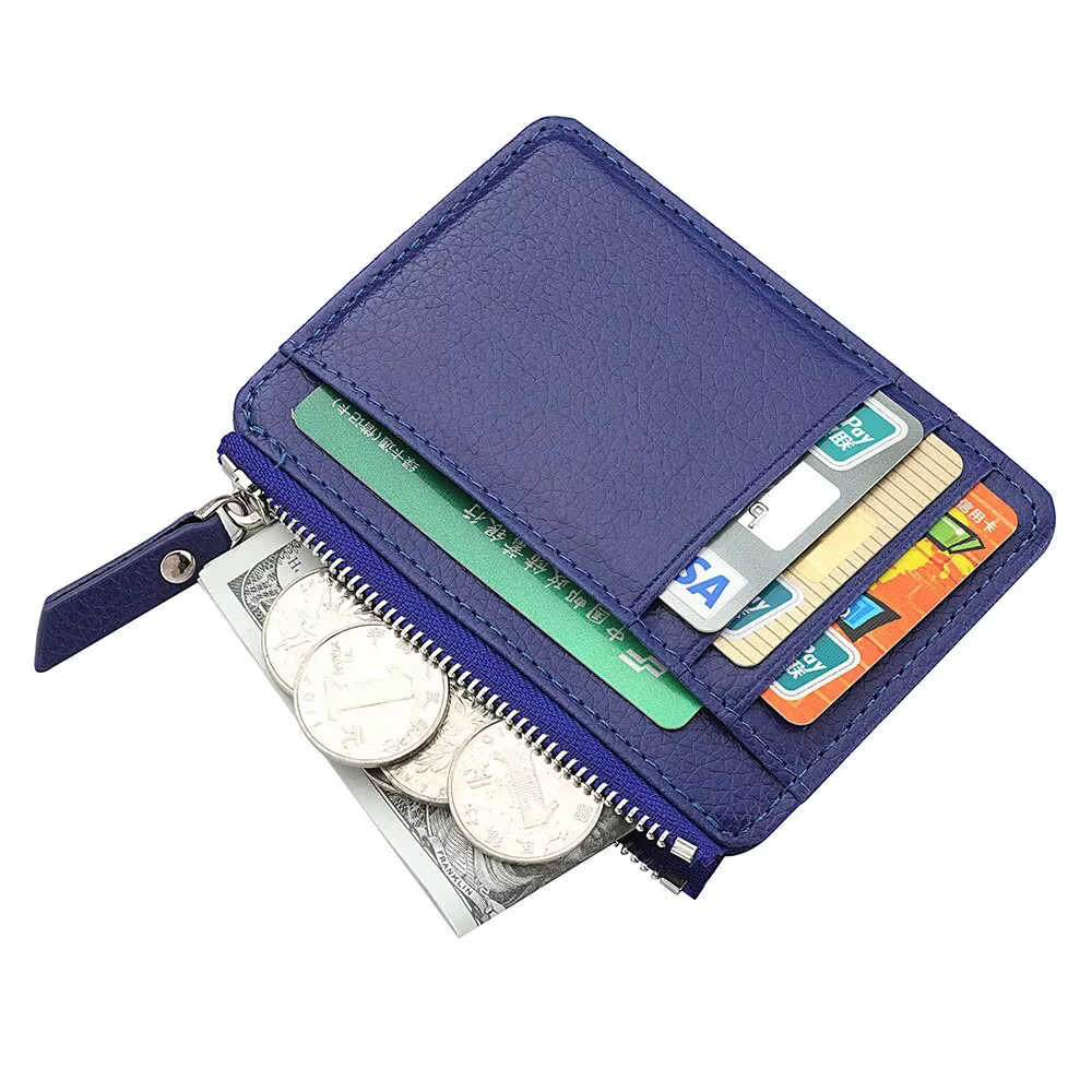 Mini porte-cartes de crédit pour hommes, porte-cartes d'identité, petit portefeuille, manches fines,