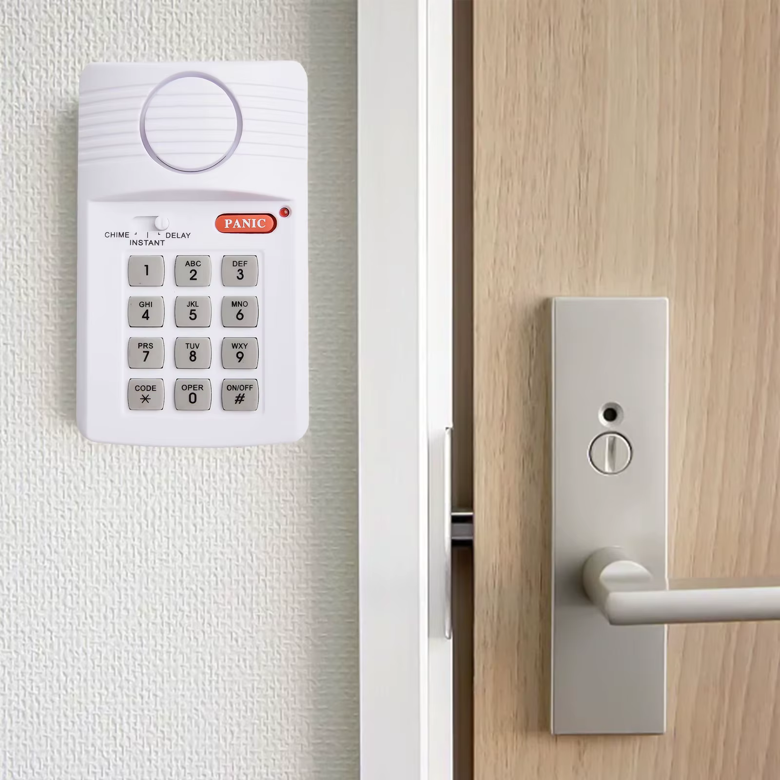 Alarme de porte sans fil 13*8*4CM, installation facile, système d'alarme sans fil, connectivité sans