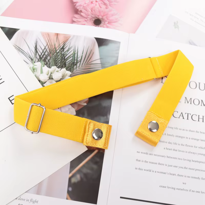 Ceinture élastique sans boucle toile femmes boucle ceinture gratuite dames jean pantalon taille pare