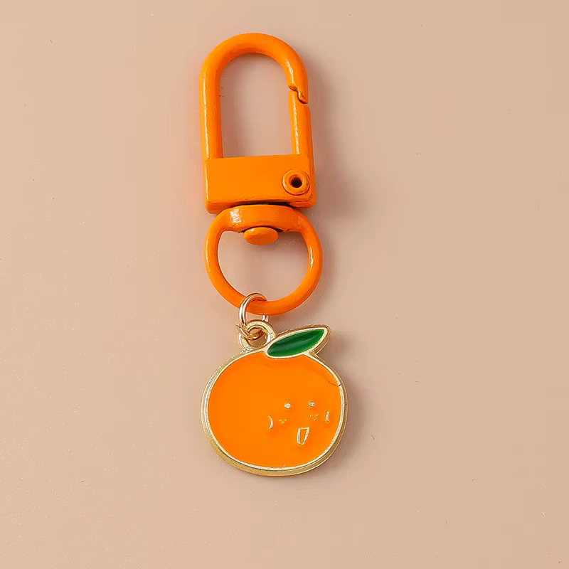 Porte-clés fleur en émail pour femmes et filles, pendentif pour porte-clés de voiture, décor de sac