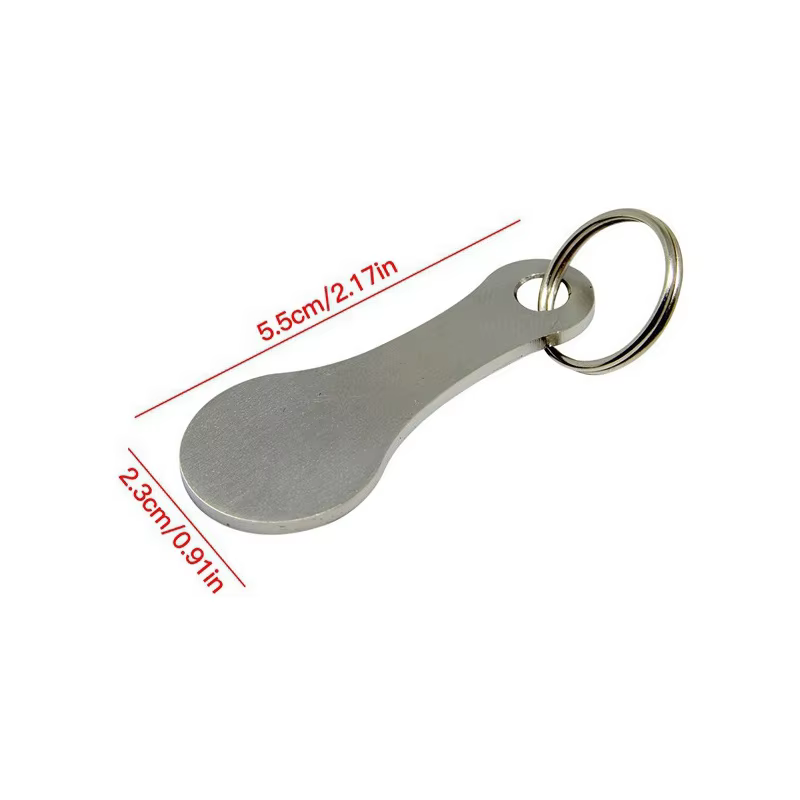 Anneau pour porte-clés en métal, alliage d'aluminium, couleur argent, jeton de panier, accessoires d