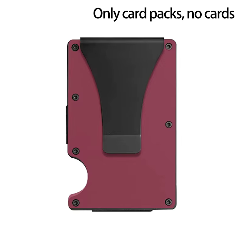 Portefeuille minimaliste pour hommes et femmes - Portefeuille fin anti-RFID, résistant aux rayures,