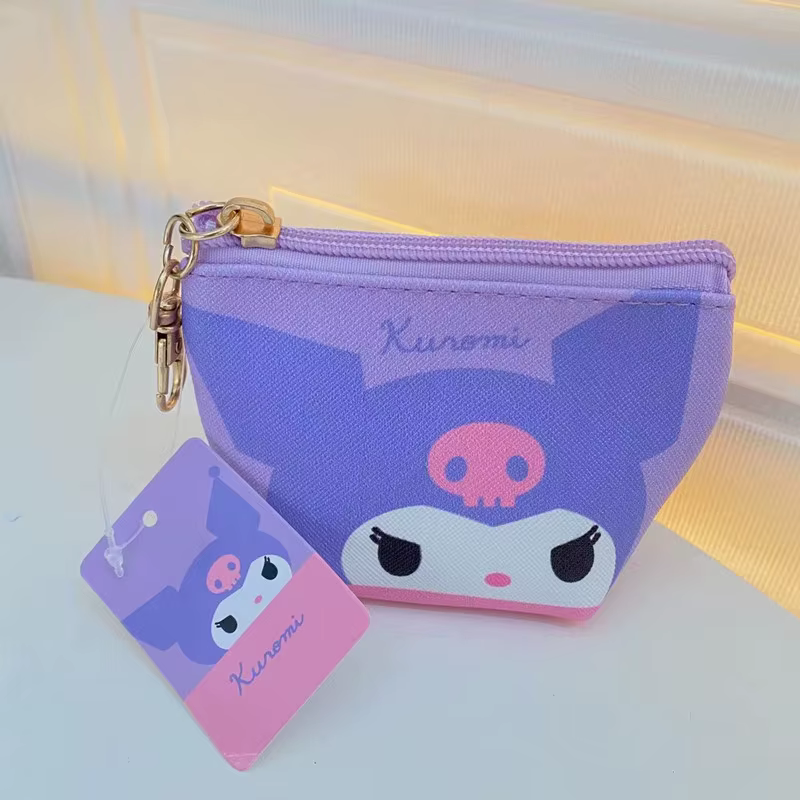 Sanurgente Cinnamoroll Kuromi Porte-monnaie, Hellokitty Melody, Dessin animé mignon Pochacco, Petit 