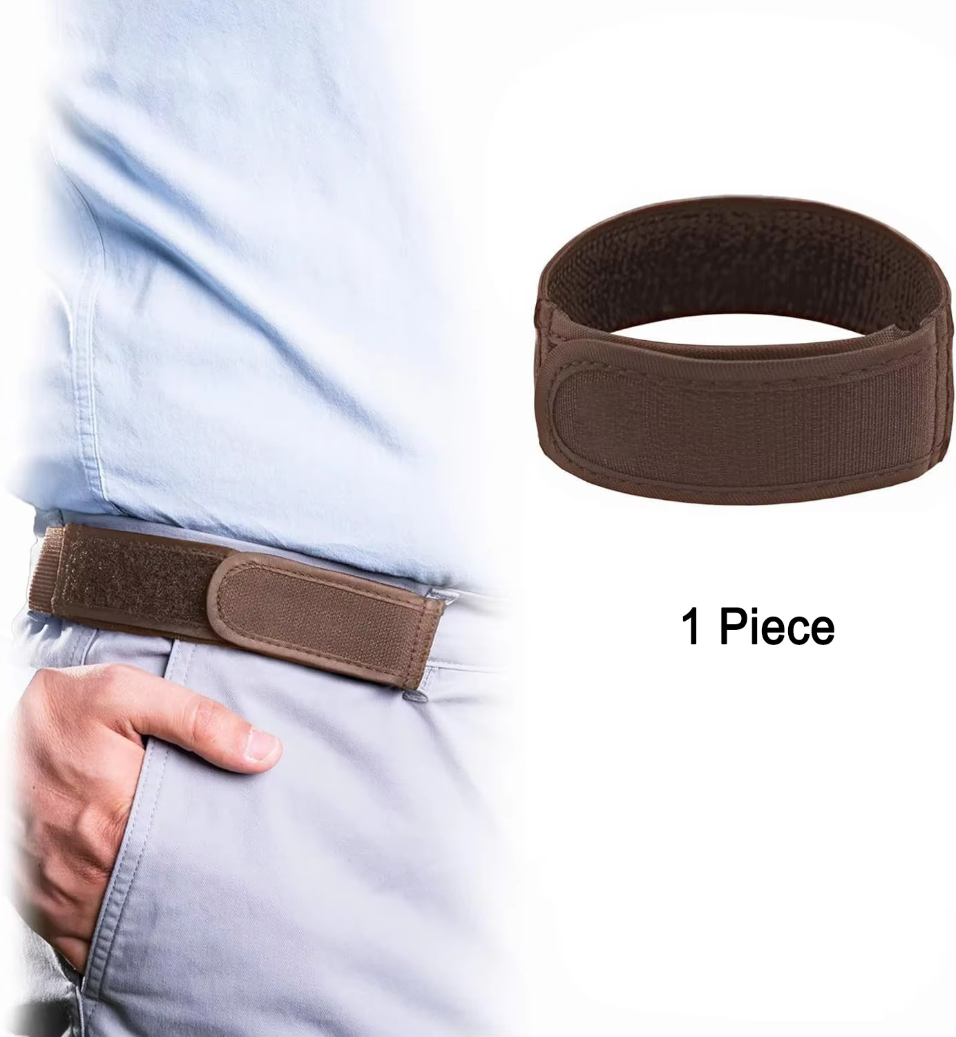 Ceintures de taille sans boucle pour hommes, Ultra-doux, sans boucle, élastiques, à la mode, confort