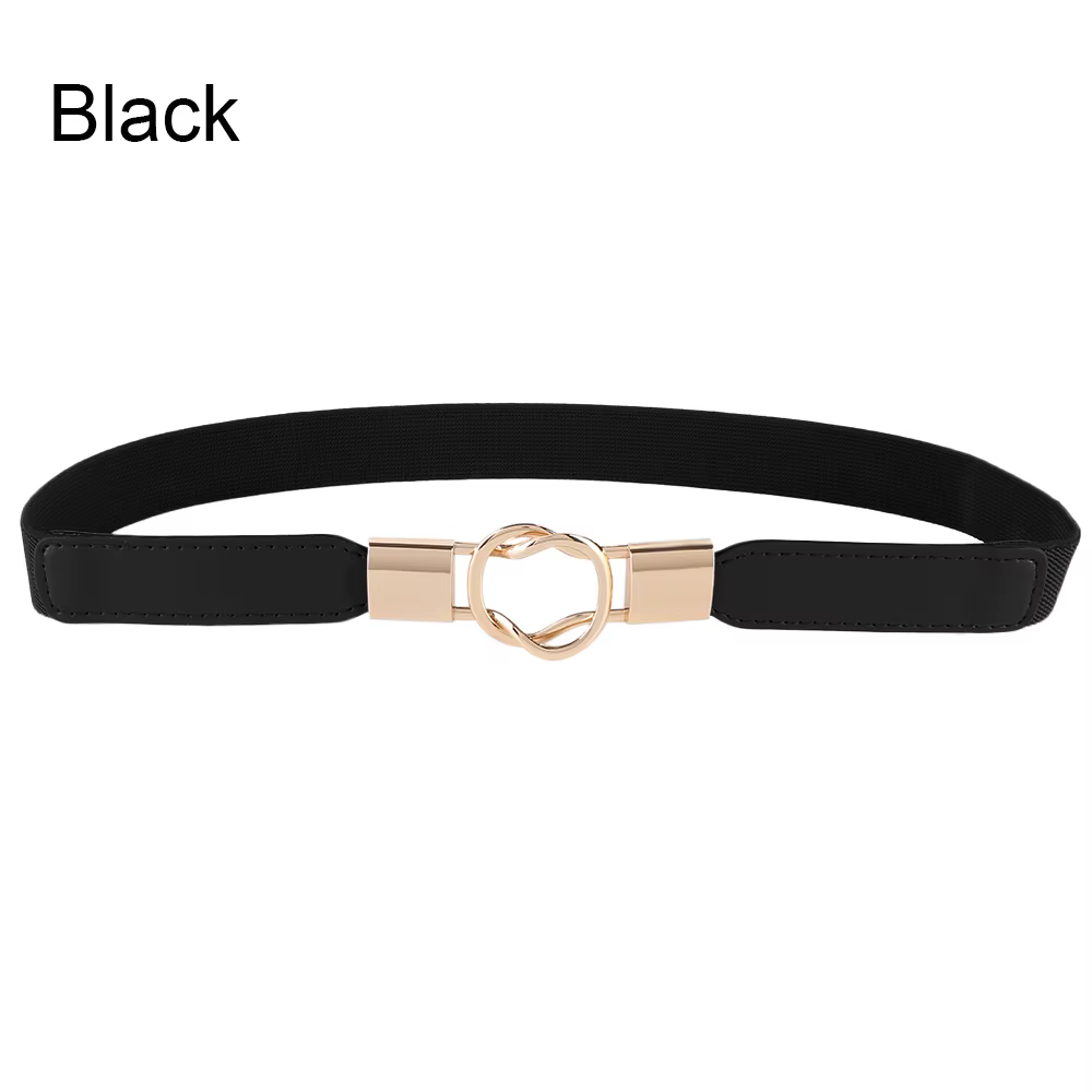 Ceinture élastique fine pour femme, ceinture de taille ronde commandée, ceintures de smoking élégant