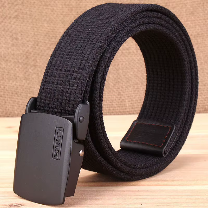 Ceinture en toile épaisse décontractée pour homme, style coréen, tendance, pour pantalon cargo