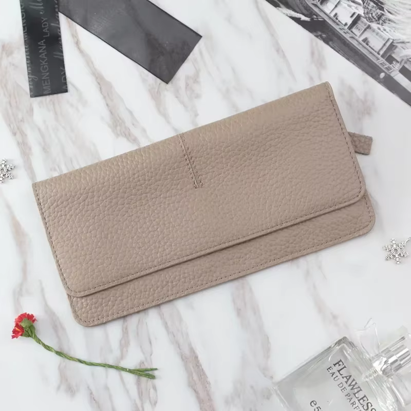 Femmes portefeuilles en cuir véritable femmes Long portefeuille mode sac à fermeture éclair portefeu