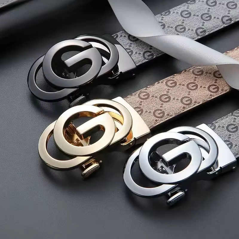 Ceinture en cuir véritable et cuir pour hommes, mode décontractée, marque de luxe, jeans, design pol