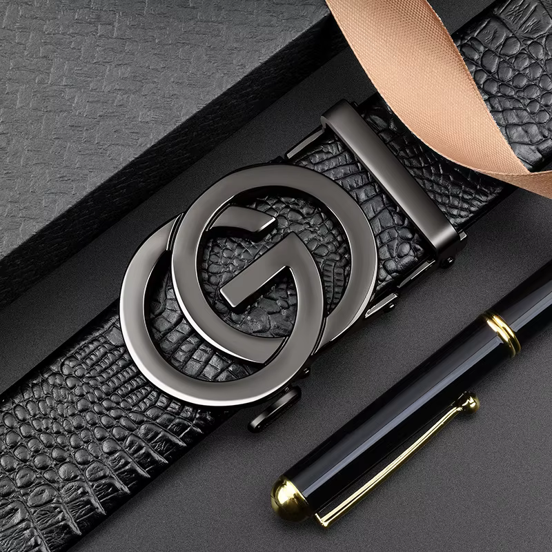 2025 nouveau 3.5cm or Chrome boucle automatique concepteur boucle de ceinture mode hommes d'affaires