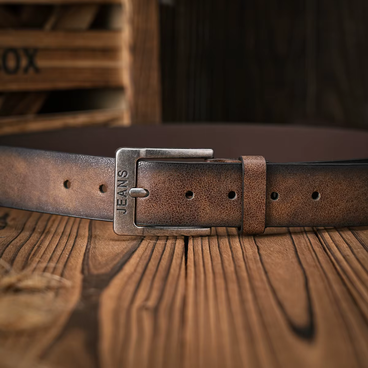 Une ceinture rétro décontractée pour hommes et femmes, style occidental! Ceinture en cuir PU avec bo