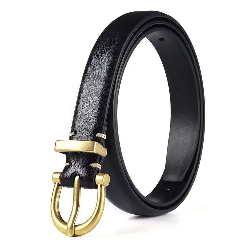 Ceinture en cuir véritable pour femme, créateur de luxe, ceinture en métal pour femme, haute qualité