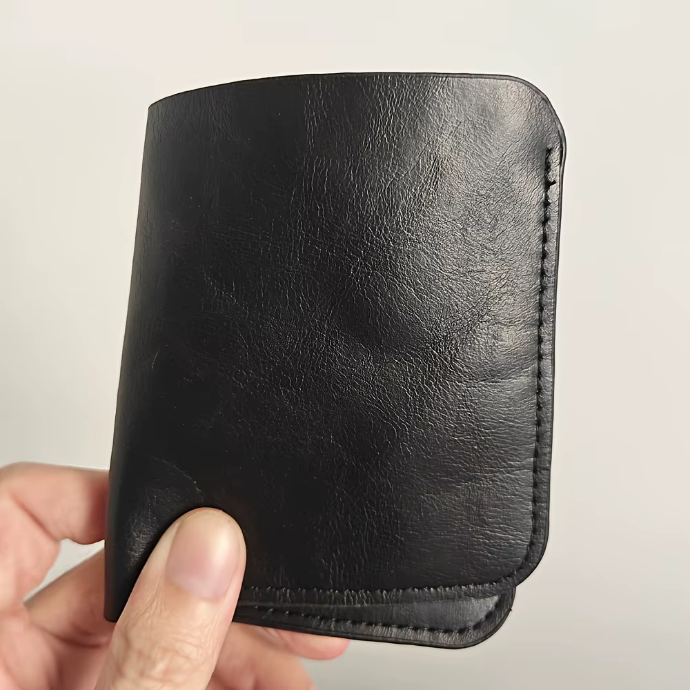 Portefeuille haut de gamme de style denim vintage, portefeuille rétro vieilli pour homme avec emplac
