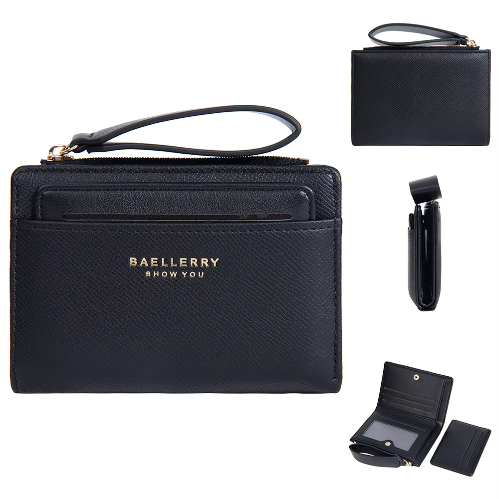 Portefeuille Noble pour Femmes de la Marque Baellerry, en Cuir PU, Fin, Multi-cartes, Portefeuilles 
