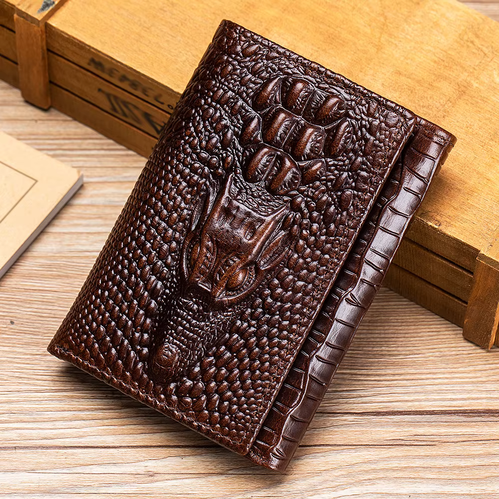 Portefeuille pour hommes 100% cuir, sac multi-cartes court en cuir, portefeuille pour hommes en cuir