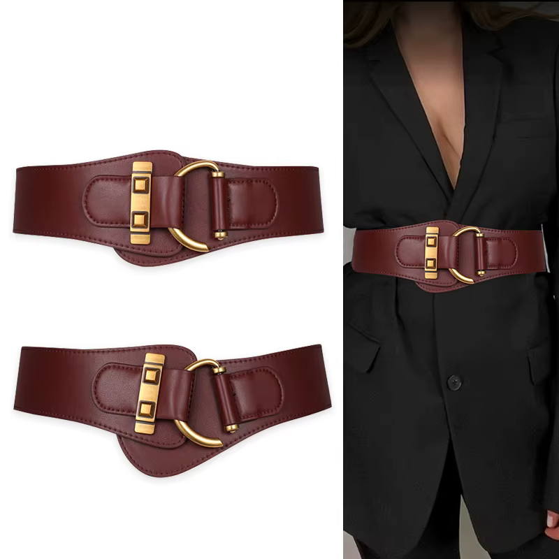 Ceinture Corset artificiel astique Noire pour Femme, Cummerbunds Commandés, Grande Robe, Haute Quali