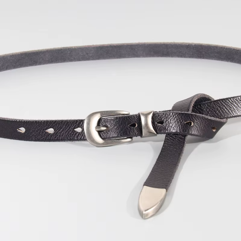 Ceinture décorative nouée pour femmes, Section fine étendue, jupe Slim assortie avec tout, ceinture