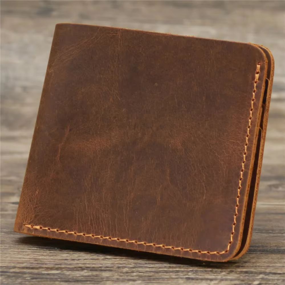 Portefeuille tendance pour hommes, pince à billets simple en cuir de vache de Fermata Institute Fore