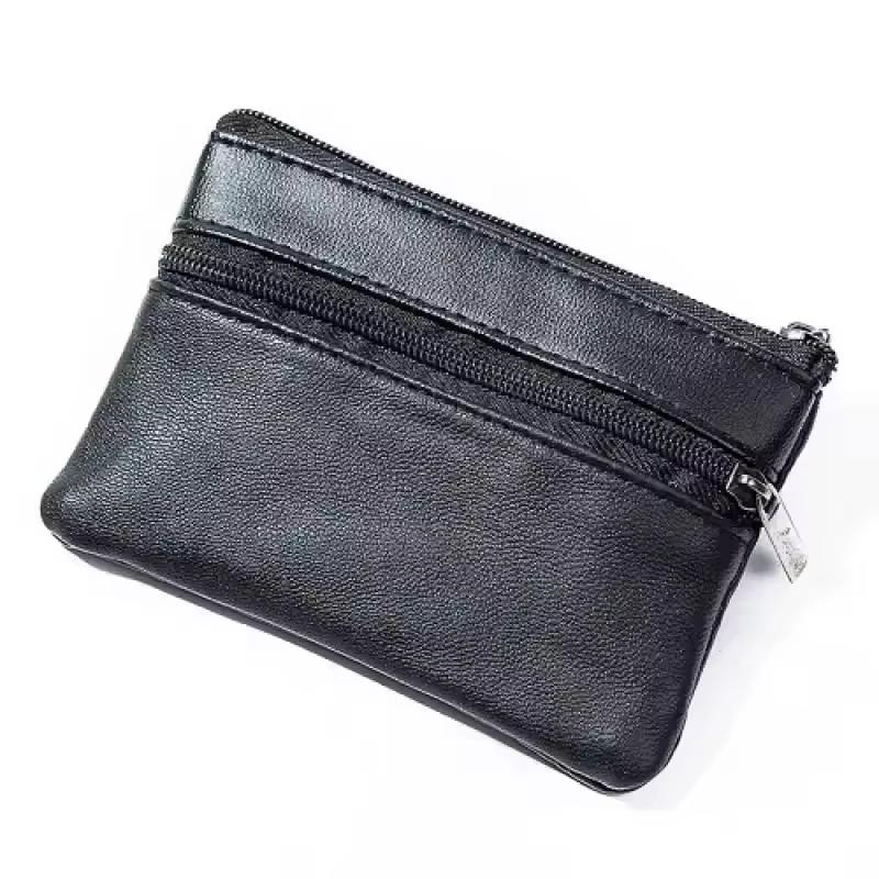 Femmes hommes porte-monnaie hommes petit sac portefeuille changement sacs à main fermeture éclair sa