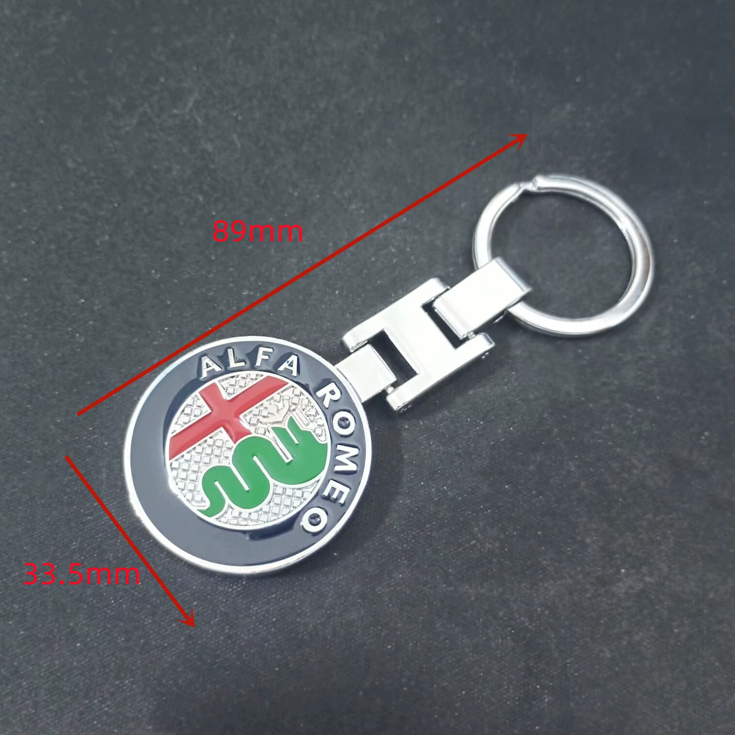 Alfa Romeo – porte-clés emblème de voiture, accessoires de style compatibles avec Giulia Stelvio Giu