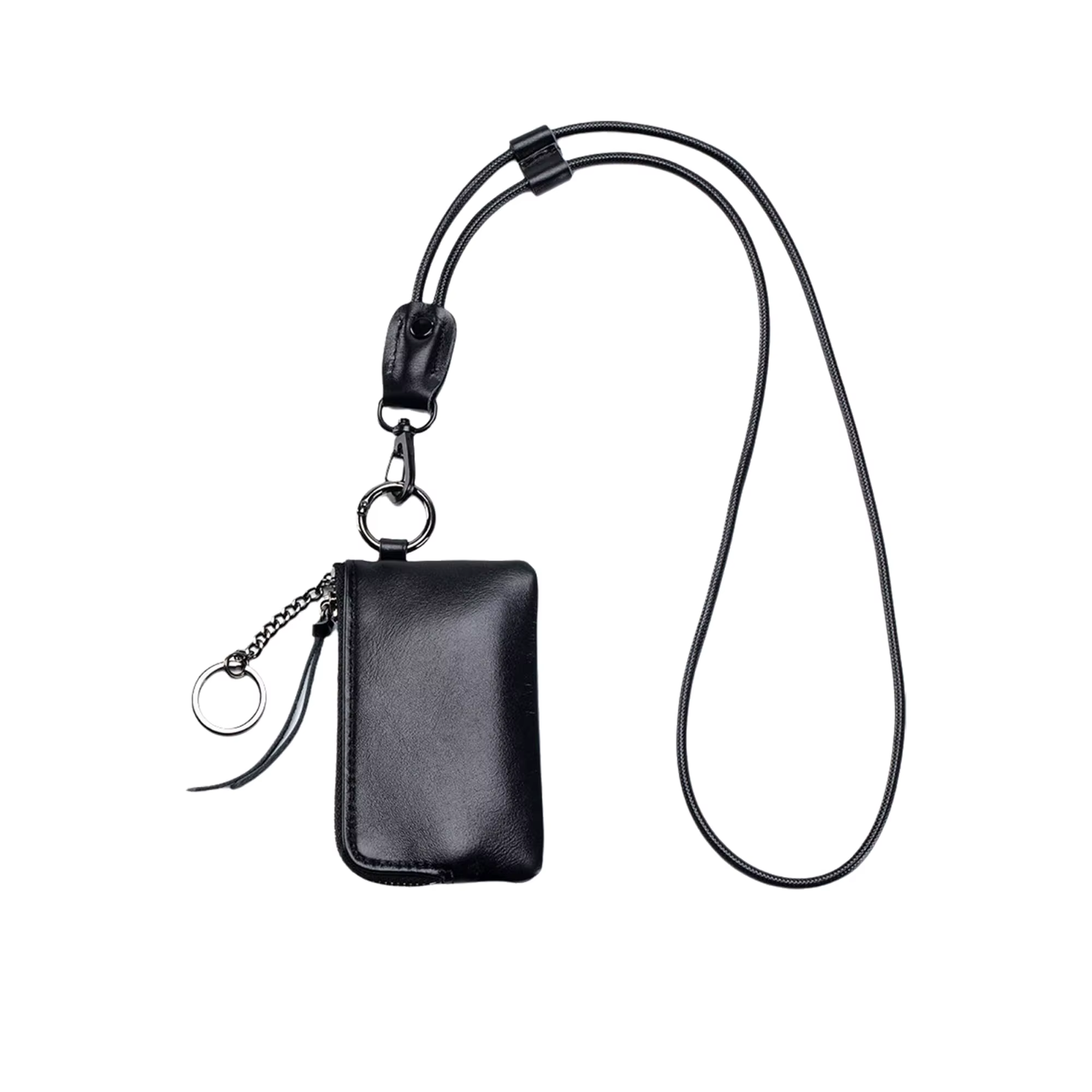 Petite bourse à monnaie pour femme, minimaliste et fonctionnelle, porte-clés en cuir à suspendre, po