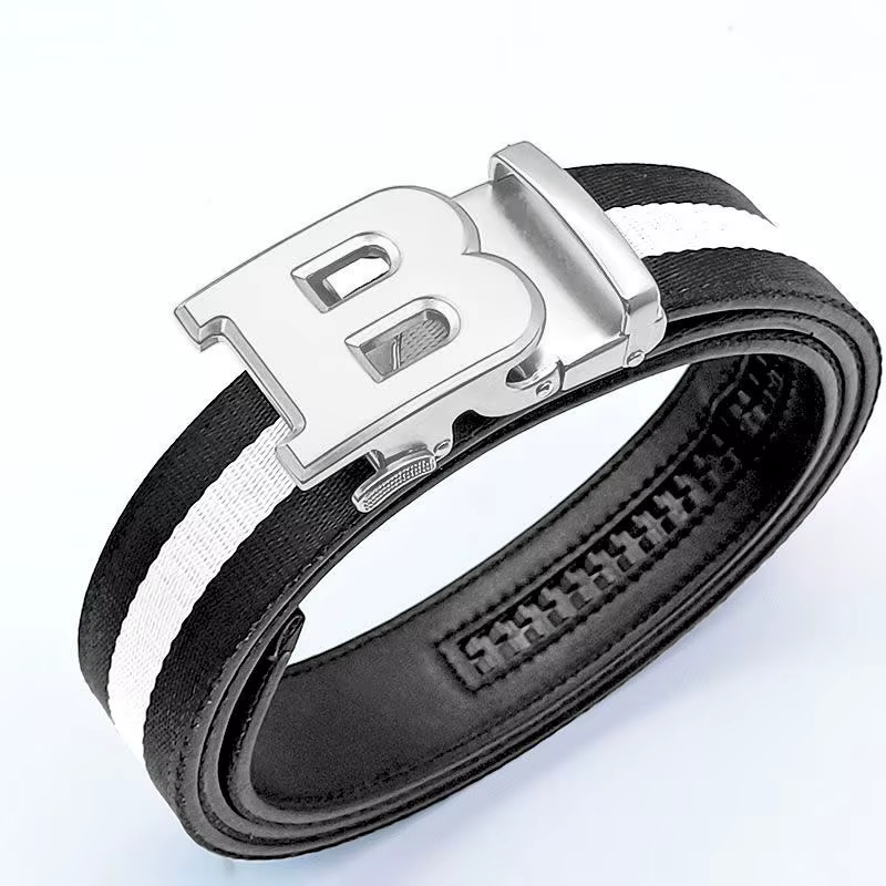 Ceinture pour hommes de haute qualité marque de luxe concepteur célèbre toile ceinture en cuir pour