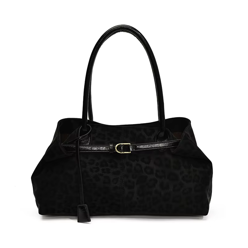 Sacs à bandoulière en cuir PU léopard pour femmes, fourre-tout tendance de marque de luxe de stylist