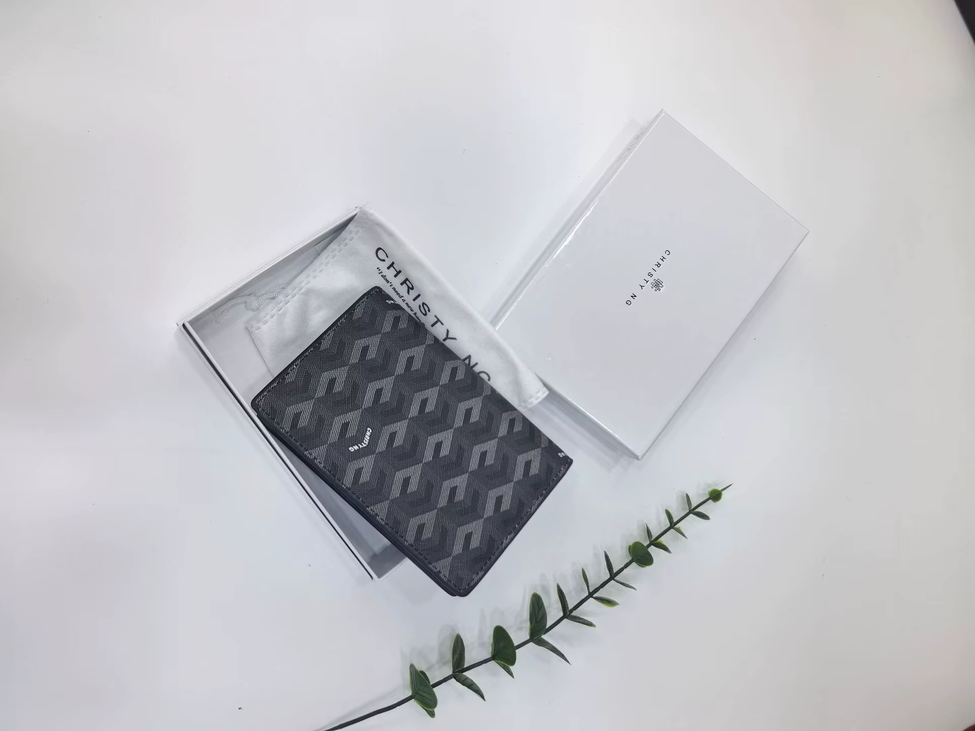 Portefeuille de passeport imprimé géométrique à la mode pour femmes, porte-monnaie Ultra-léger antiv