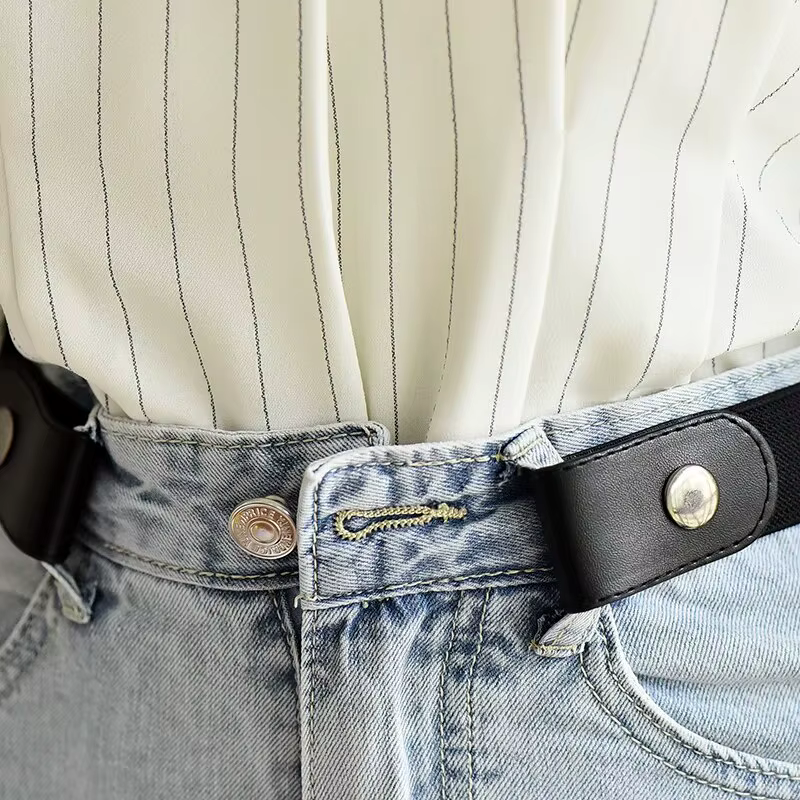 Ceinture élastique extensible réglable, Invisible, sans boucle, pour femmes et hommes, pantalons en