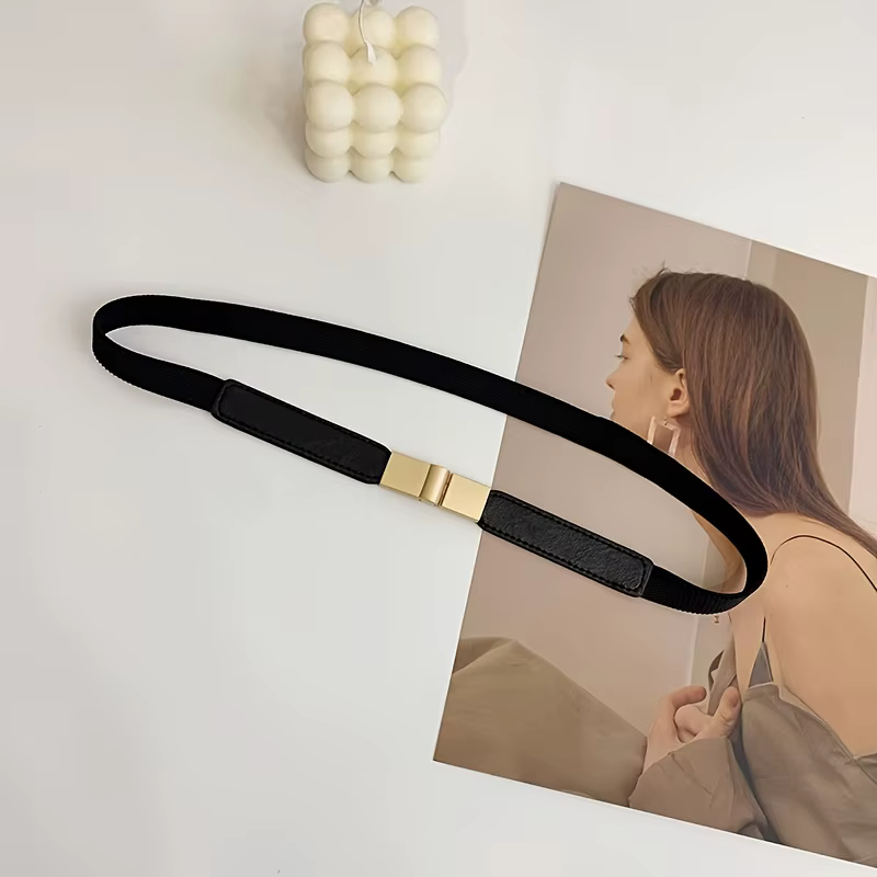 Ceinture fine élastique pour filles, décoration, mode, robe, jupe