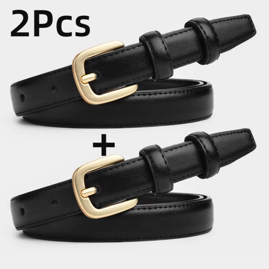 Ceinture décontractée à la mode, avec sensation Simple et haut de gamme, ceinture à Double boucle à