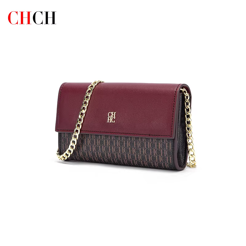 CHCH sac à bandoulière pour femme nouveau sac à chaîne à rabat magnétique marron petit sac carré por