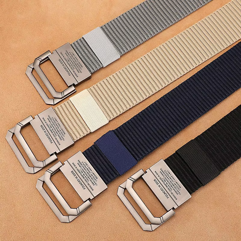 Hommes ceinture en Nylon sangle tissu tactique armée toile décontracté mode luxe concepteur jean cei
