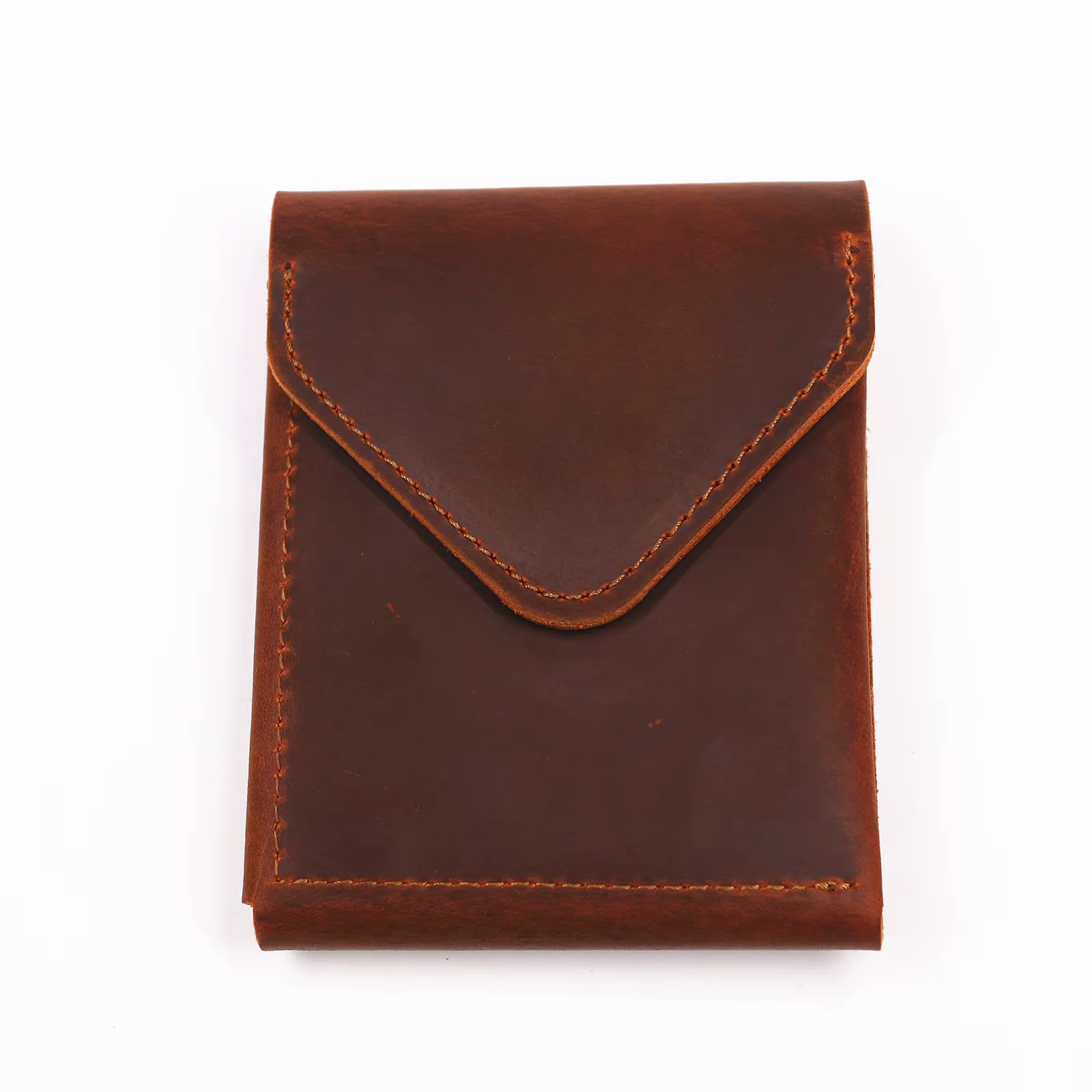 Portefeuille en cuir véritable pour homme, vertical, fin, porte-cartes, fermeture magnétique avec fe
