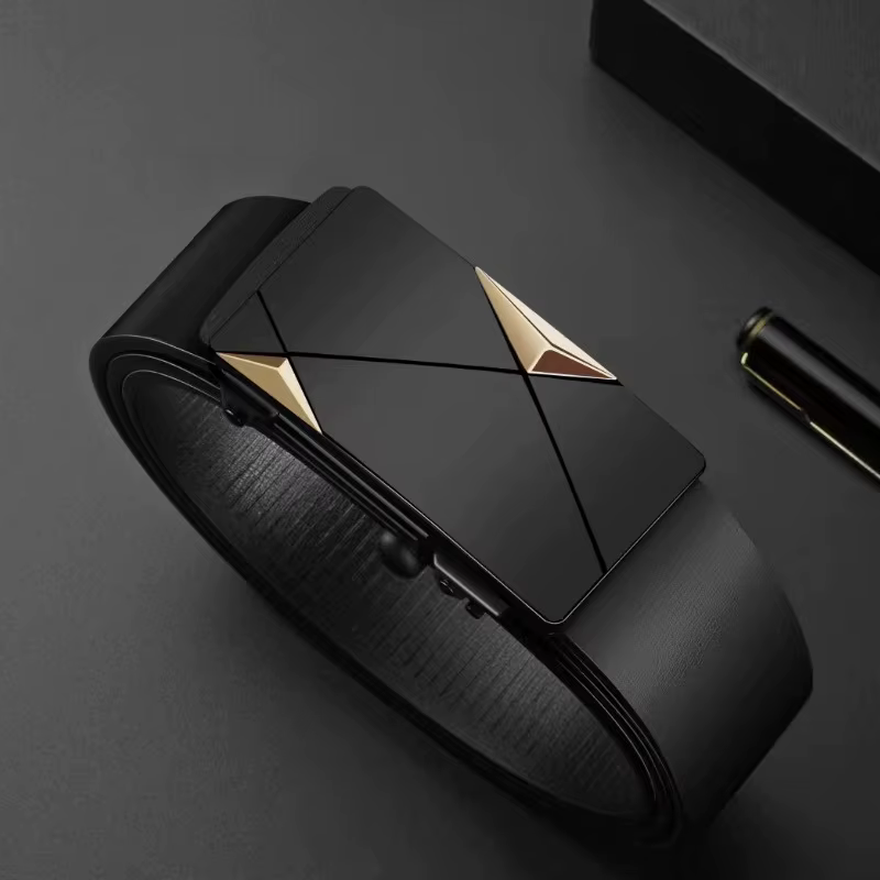 Ceinture de taille pour hommes, ceinture à boucle automatique premium, ceinture décontractée à la mo